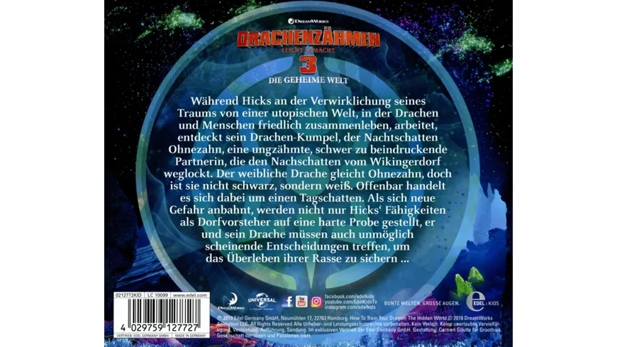 Drachenzähmen Leicht Gemacht 3-Hörspiel Kinofilm