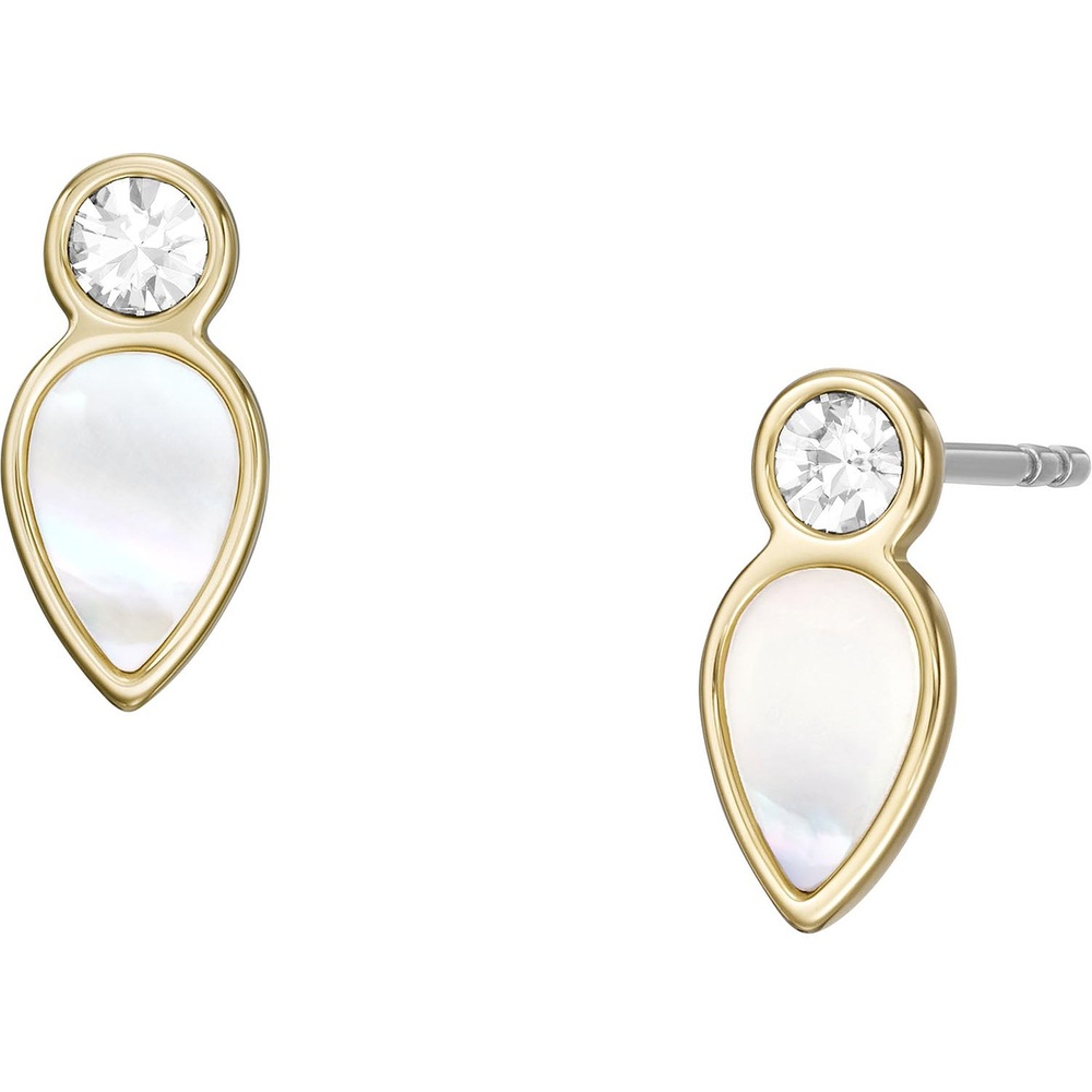 Fossil Boucles d'oreilles à fermoir à poussette Acier inoxydable Boucles d'oreilles