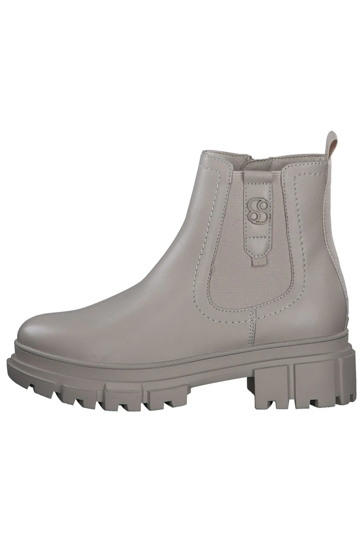 s.Oliver  Stiefelette - Beige - Blockabsatz
