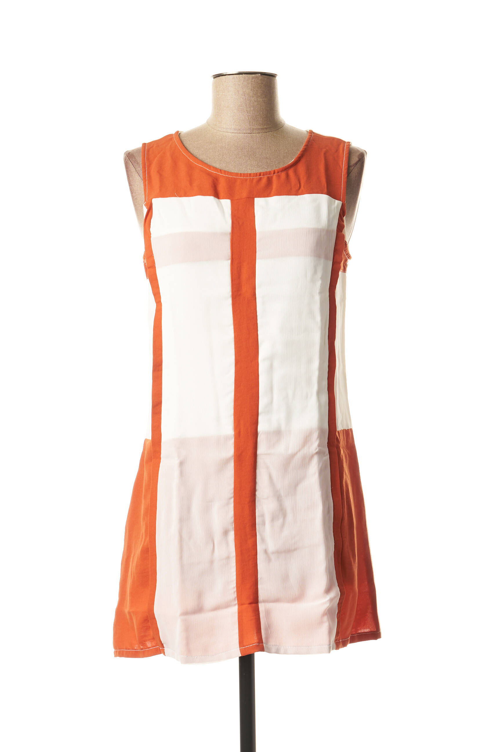 L33 Tuniquesansmanche Femme couleur blanc
