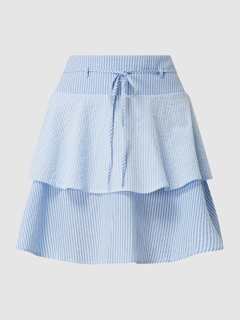 Minirock mit Streifenmuster Modell 'Fia' in bleu