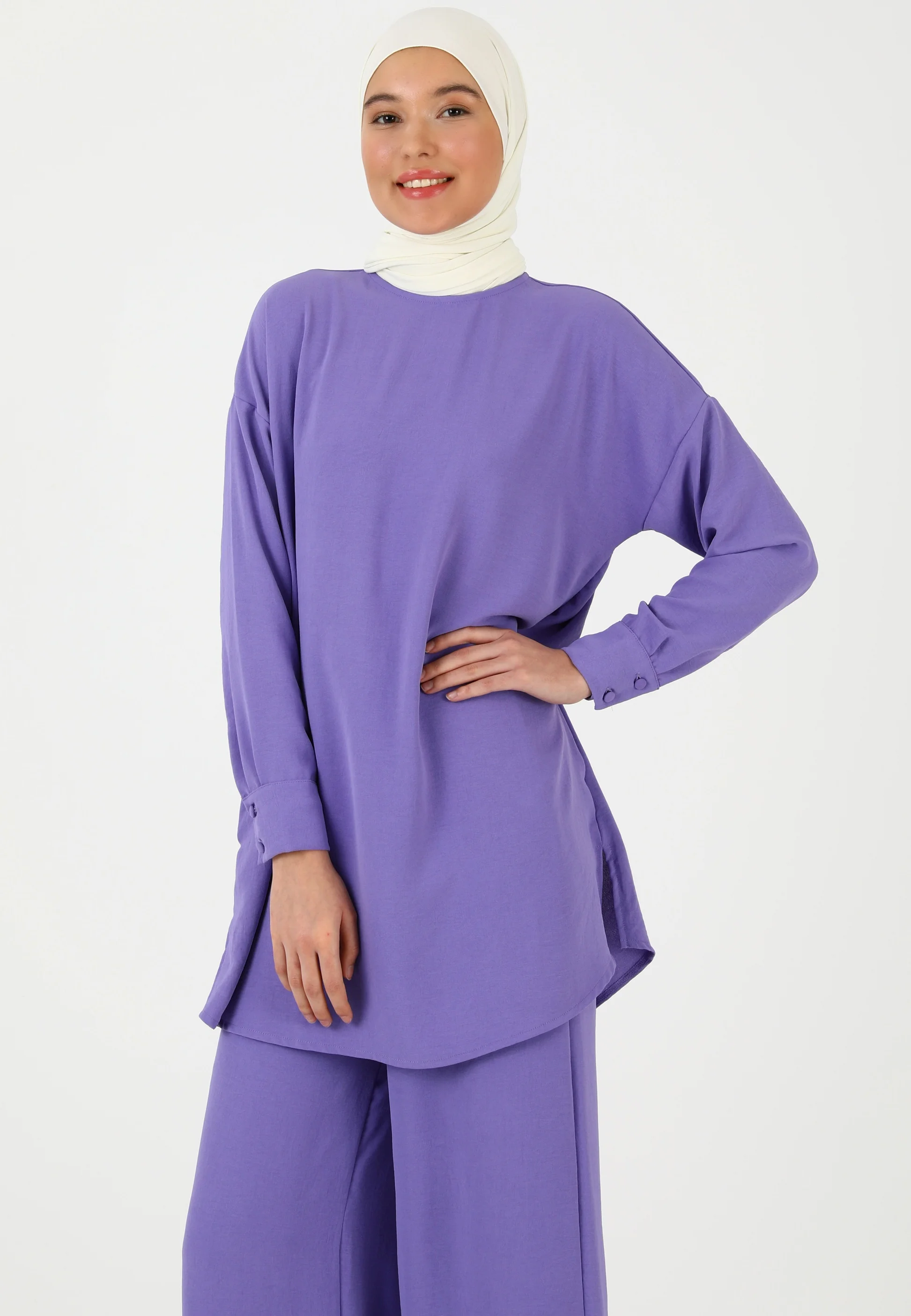 Modanisa TRAJE - REFKA CONJUNTO CASUAL - Pantalones