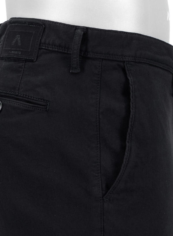 Alberto, Hose Rob, Slim Fit, Baumwolle T400®, schwarz