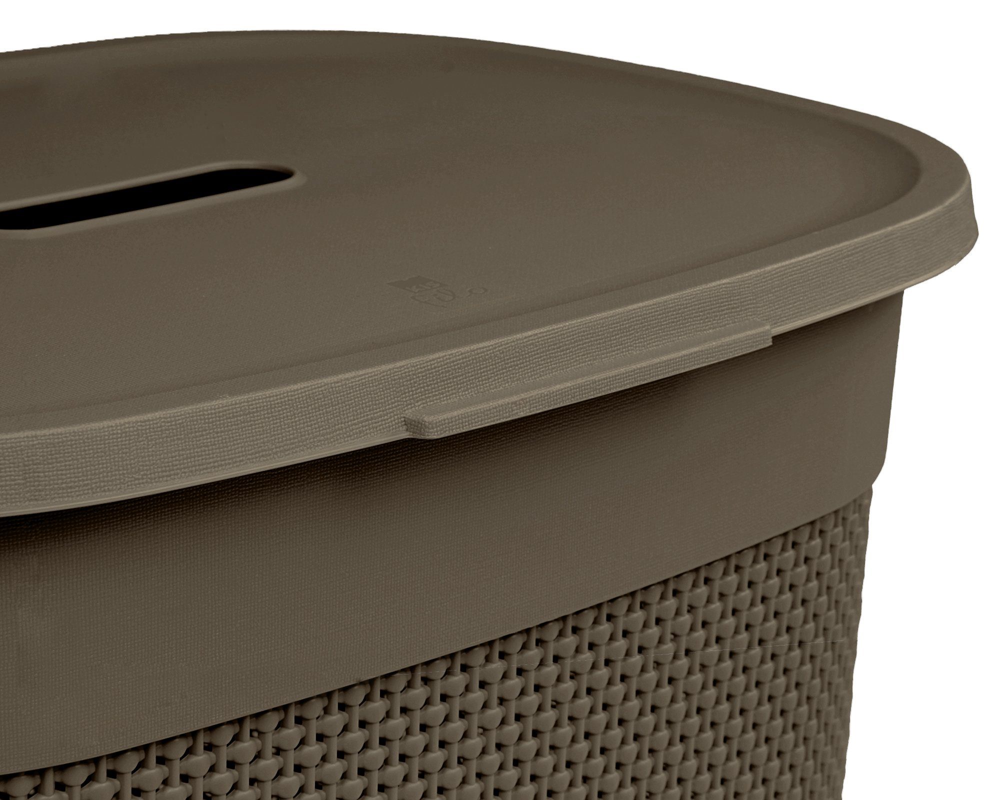 ONDIS24 Wäschebox Wäschekorb Filo aus Kunststoff 55 Liter, gut belüftet, neues italienisches Design, edle Verarbeitung