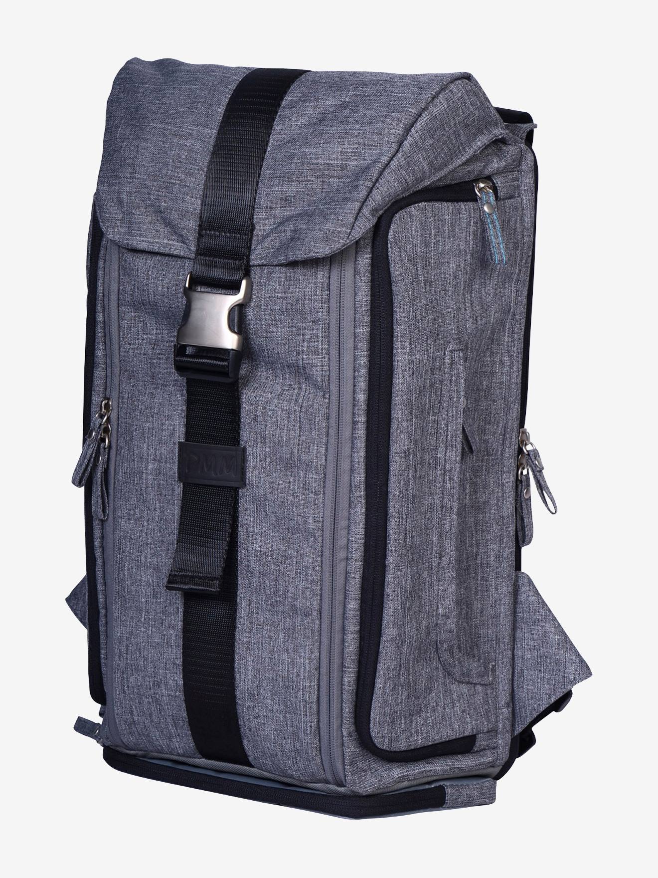Sac à langer pour homme Jule's bag PAPA, MAMAN ET MOI gris