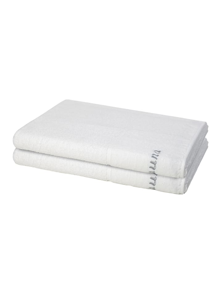 Möve for Frottana 2 X Saunatuch im Set Pearl in Snow günstig kaufen 80 x 200 cm