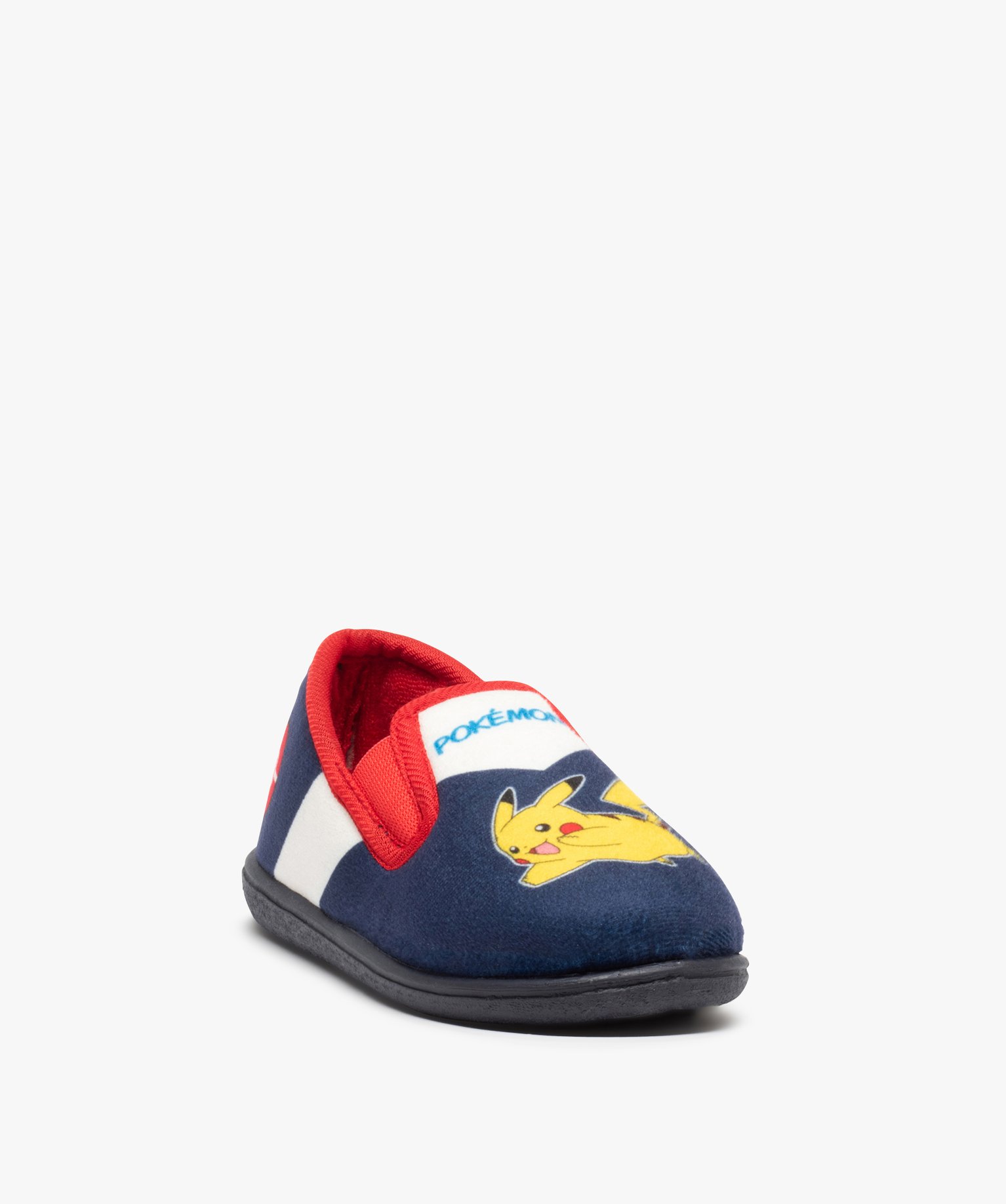 Chaussons enfant en velours imprimé - Pokémon bleu | GEMO