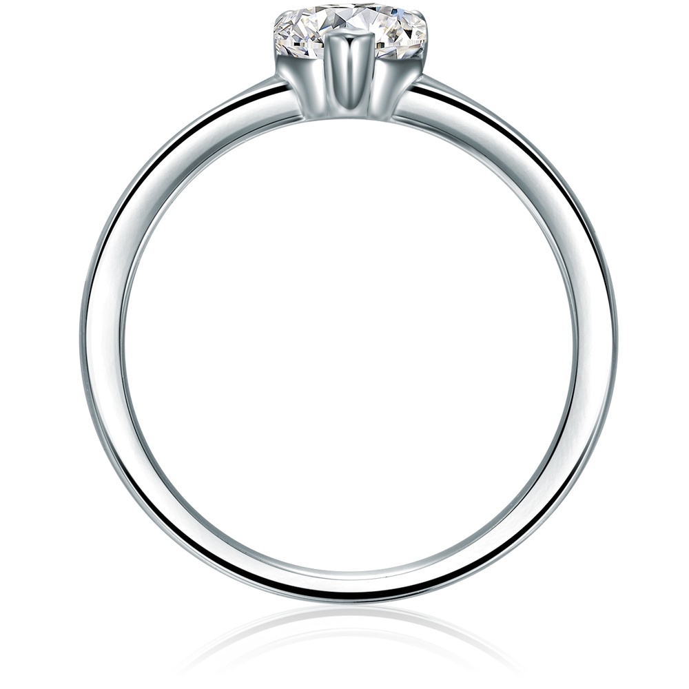 Trilani Bague en argent Argent sterling Oxyde de zirconium (CZ) en Argent Bague