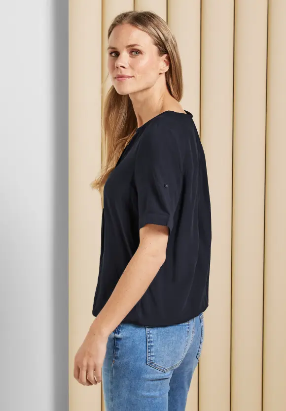 CECIL Unifarbene Basic Bluse