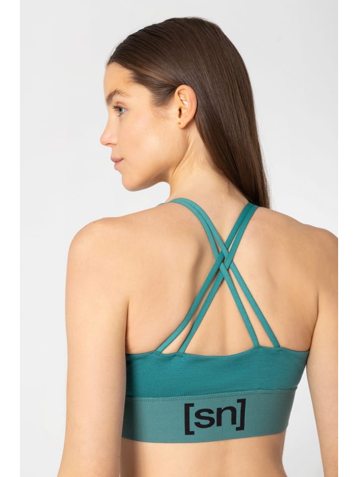 super.natural Merino Bra W SUPER TOP in grün günstig kaufen