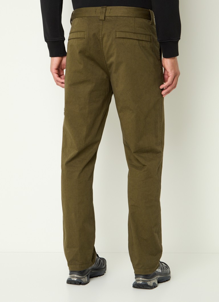 Stone Island 337F6 suorat villasekoitehousut sivutaskuilla