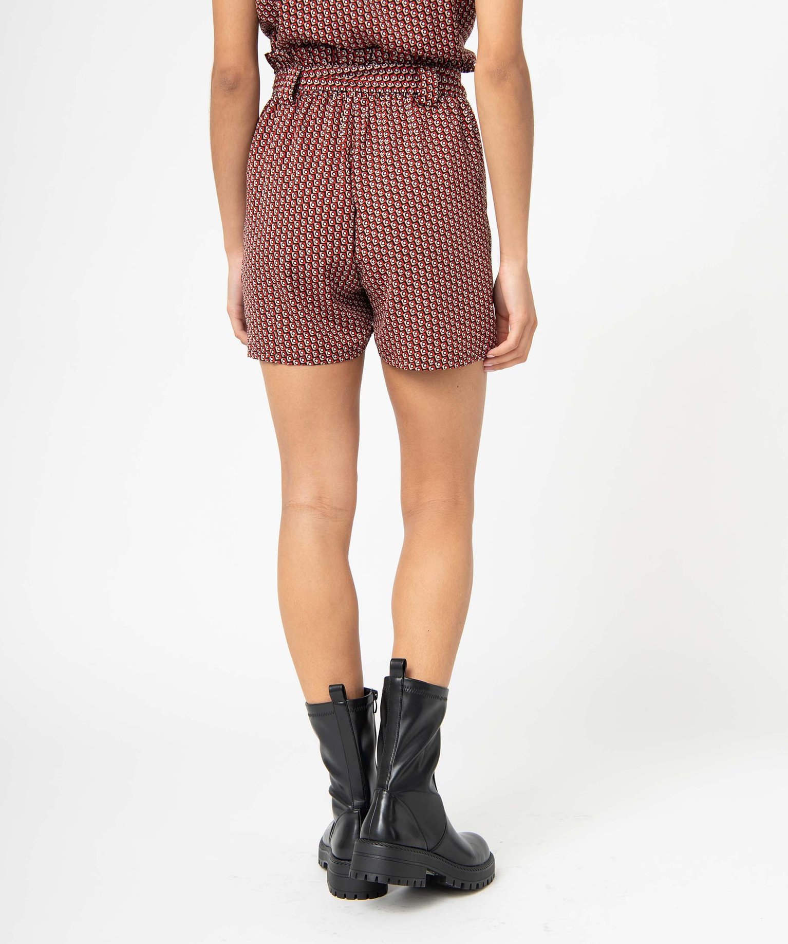 Short femme imprimé avec ceinture à nouer imprime | GEMO