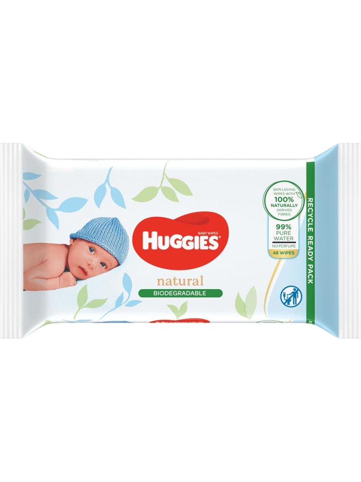 HUGGIES Feuchttücher Baby Wipes Babytücher Natural Sensitive 12 x 48 Tücher günstig kaufen onesize