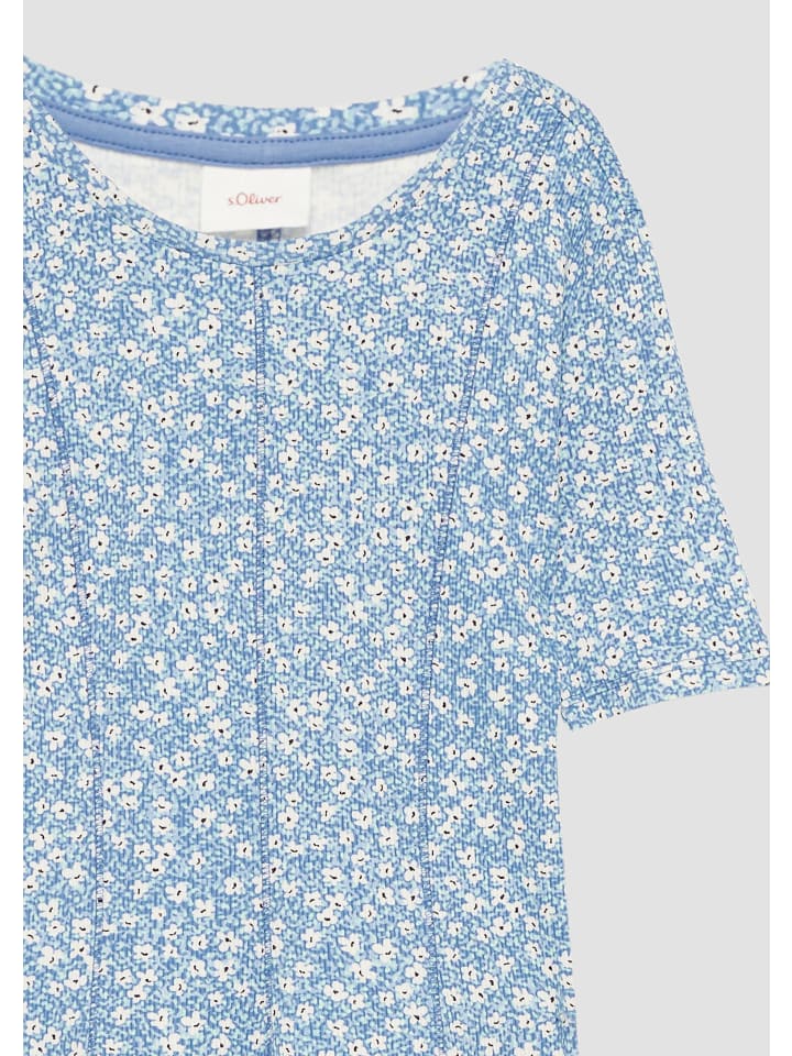s.Oliver Kleid kurz in Blau günstig kaufen