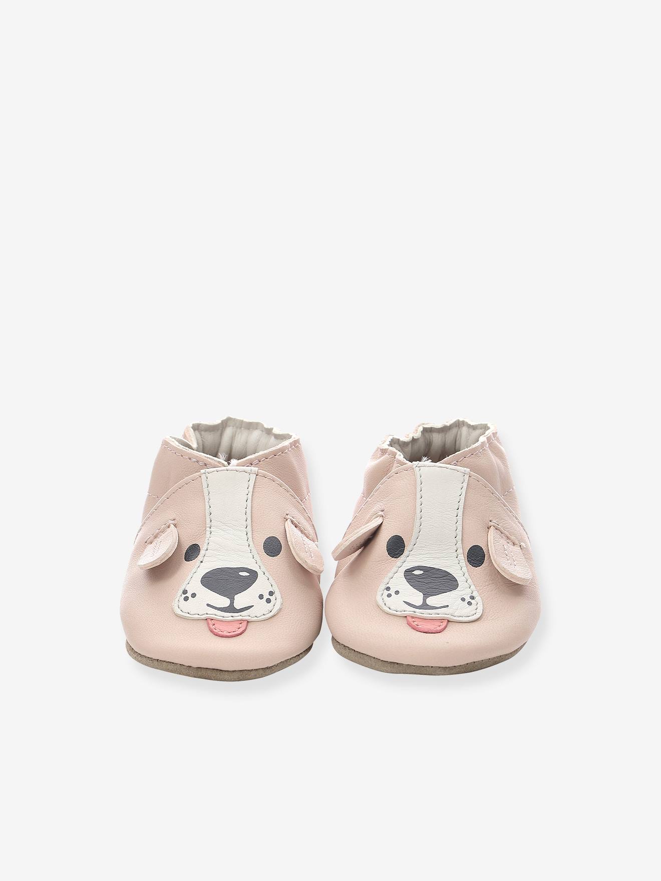 Robeez Baby Krabbelschuhe SWEETY DOG ROBEEZ, pflanzlich gegerbt - blau