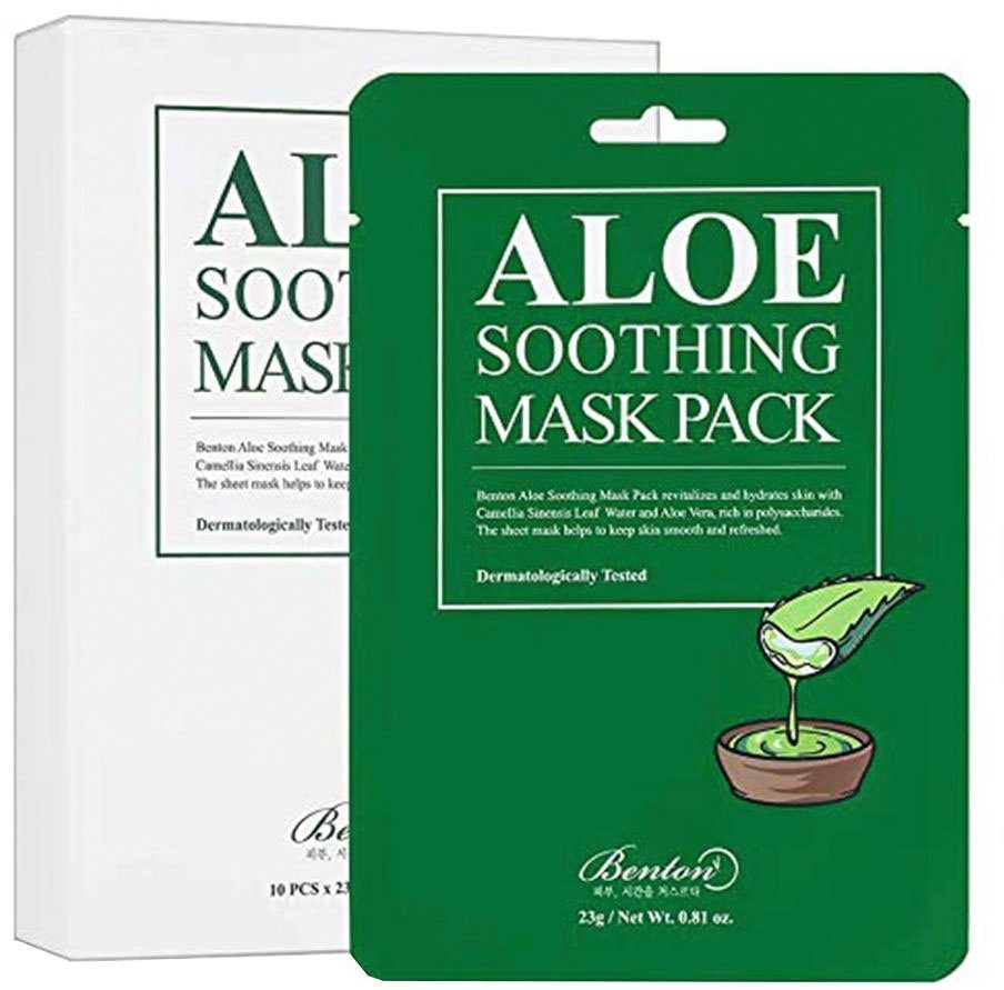 Benton Tuchmaske Soothing Mask Pack Packung, 10-tlg.