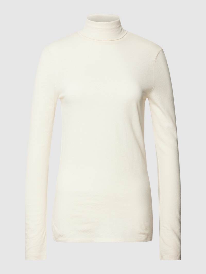 Longsleeve mit Rollkragen in offwhite
