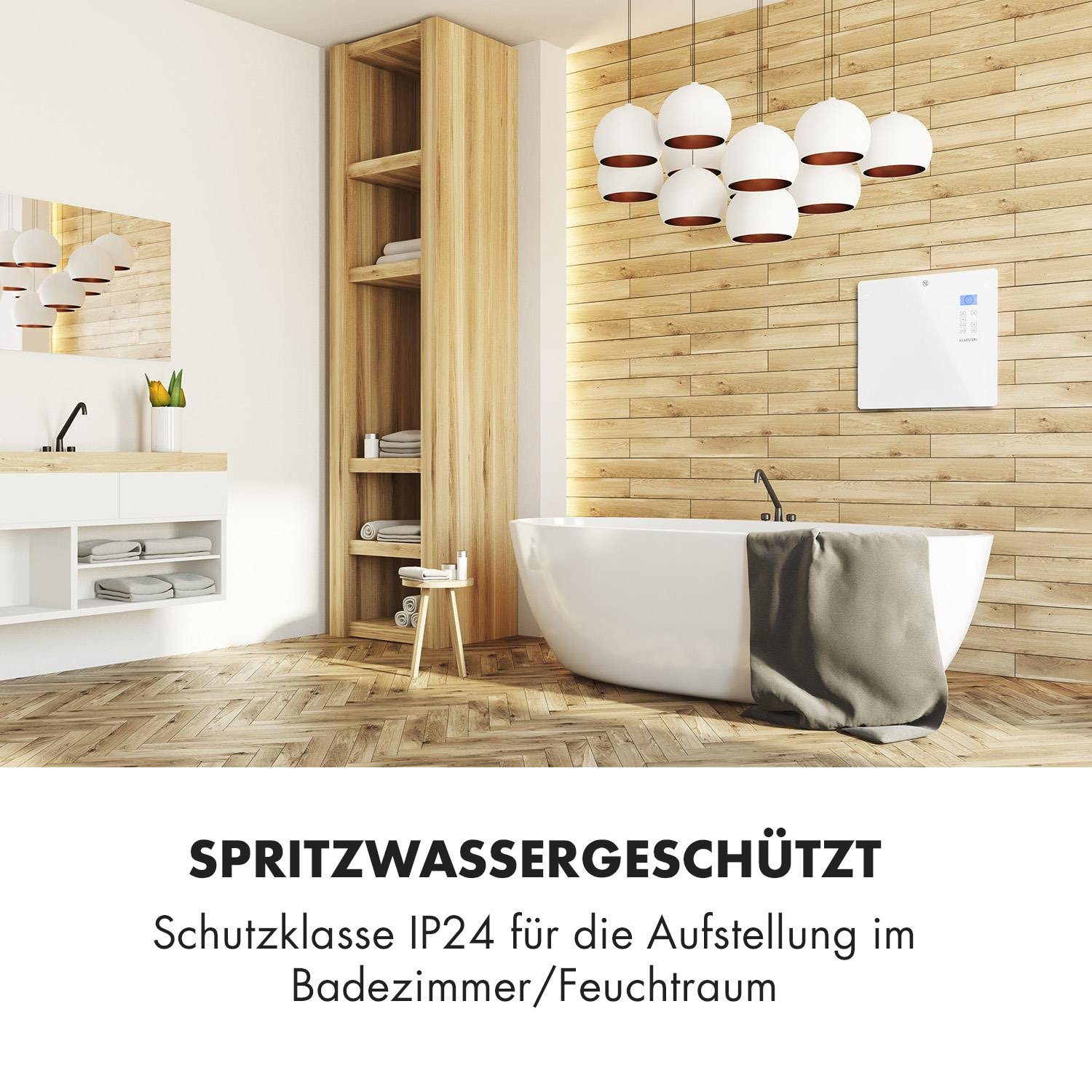 Klarstein Heizstrahler Norderney, 1000 W, Konvektorheizung elektrisch Elektrokoheizung energiesparend Heizkörper