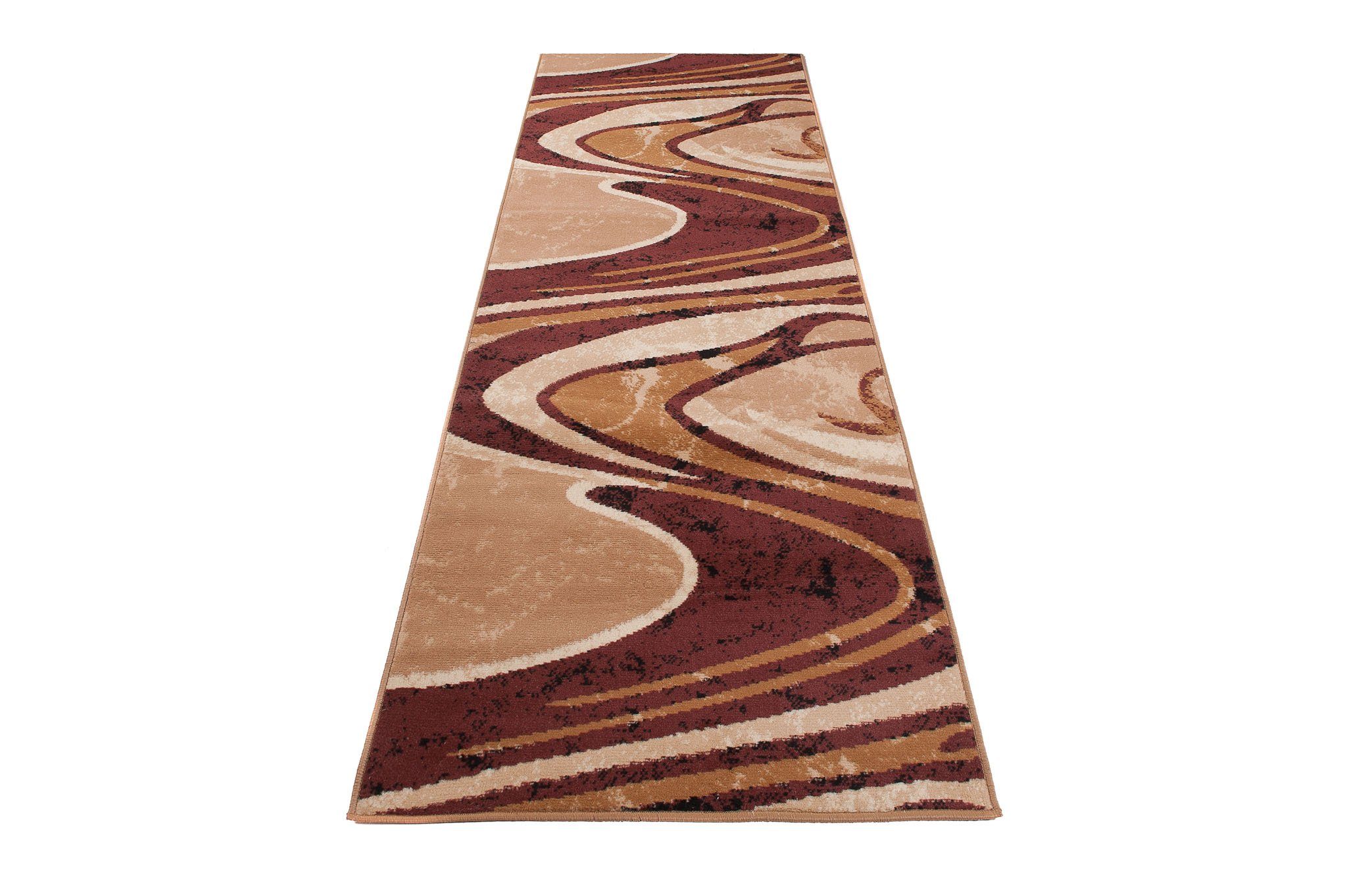 Läufer Läufer Flurläufer Modern für Vorzimmer 100 cm Breit Braun, Mazovia, 100 x 100 cm, Kurzflor, Meterware, Höhe 8 mm, Kurzflor - niedrige Florhöhe