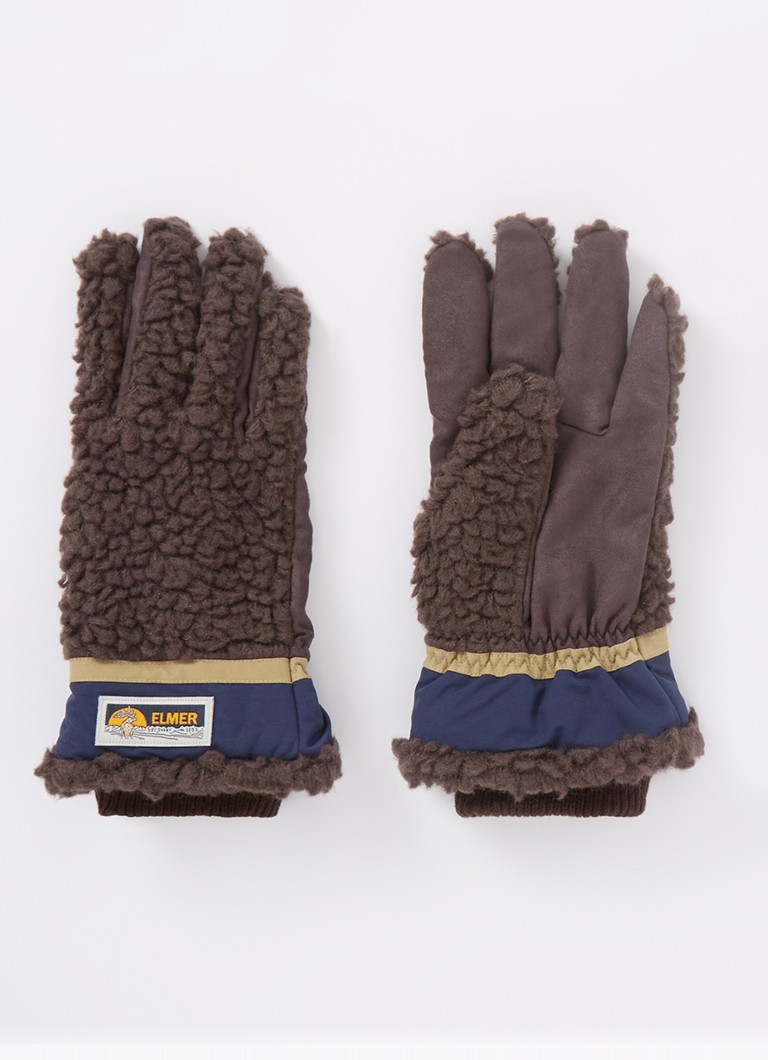 ELMER Teddy gloves with logo and touchscreen function