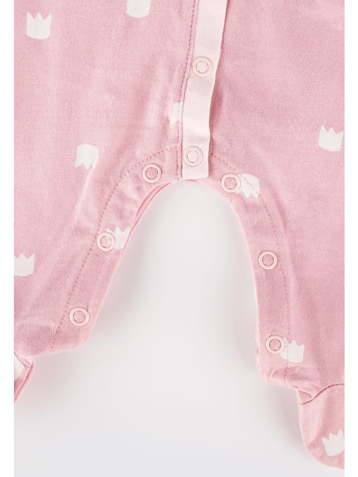 Sigikid Overall mit Füßchen und Klappbündchen an den Ärmeln Classic Baby in rosa günstig kaufen