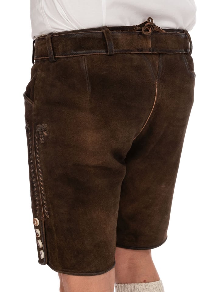 MADDOX Lederhose WALDKREUZ in braun günstig kaufen