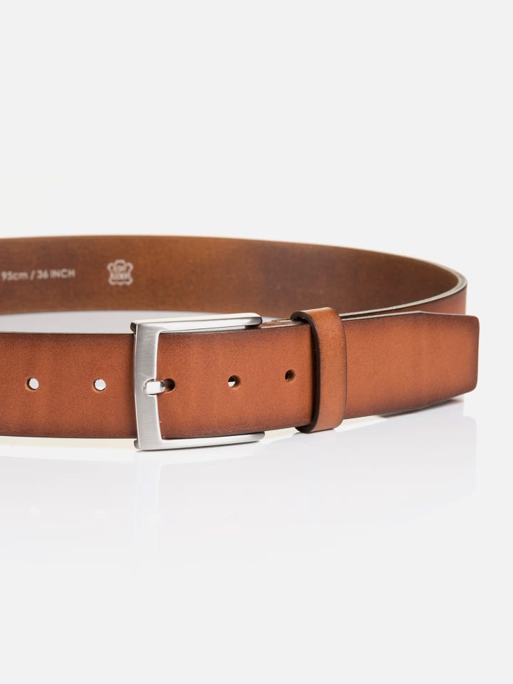 Monti Ledergürtel TUSTON in cognac uni günstig kaufen