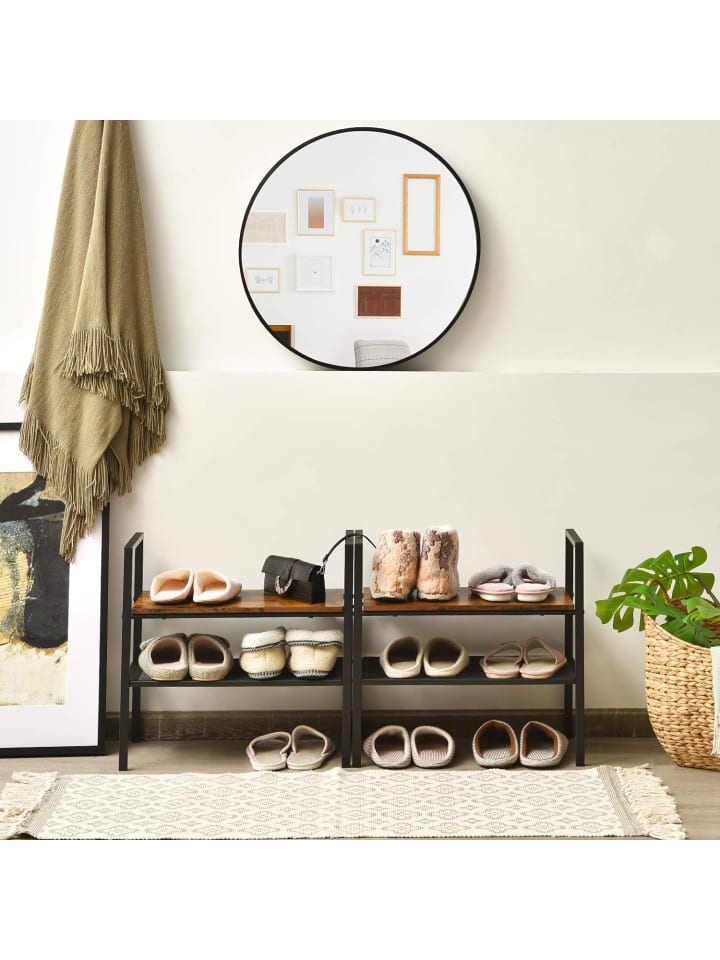 COSTWAY Organizer-Regal 2er Set in Braun günstig kaufen 54 cm