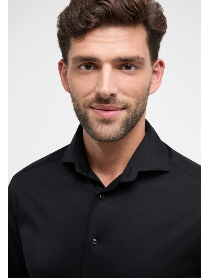 Eterna Hemd MODERN FIT in schwarz günstig kaufen