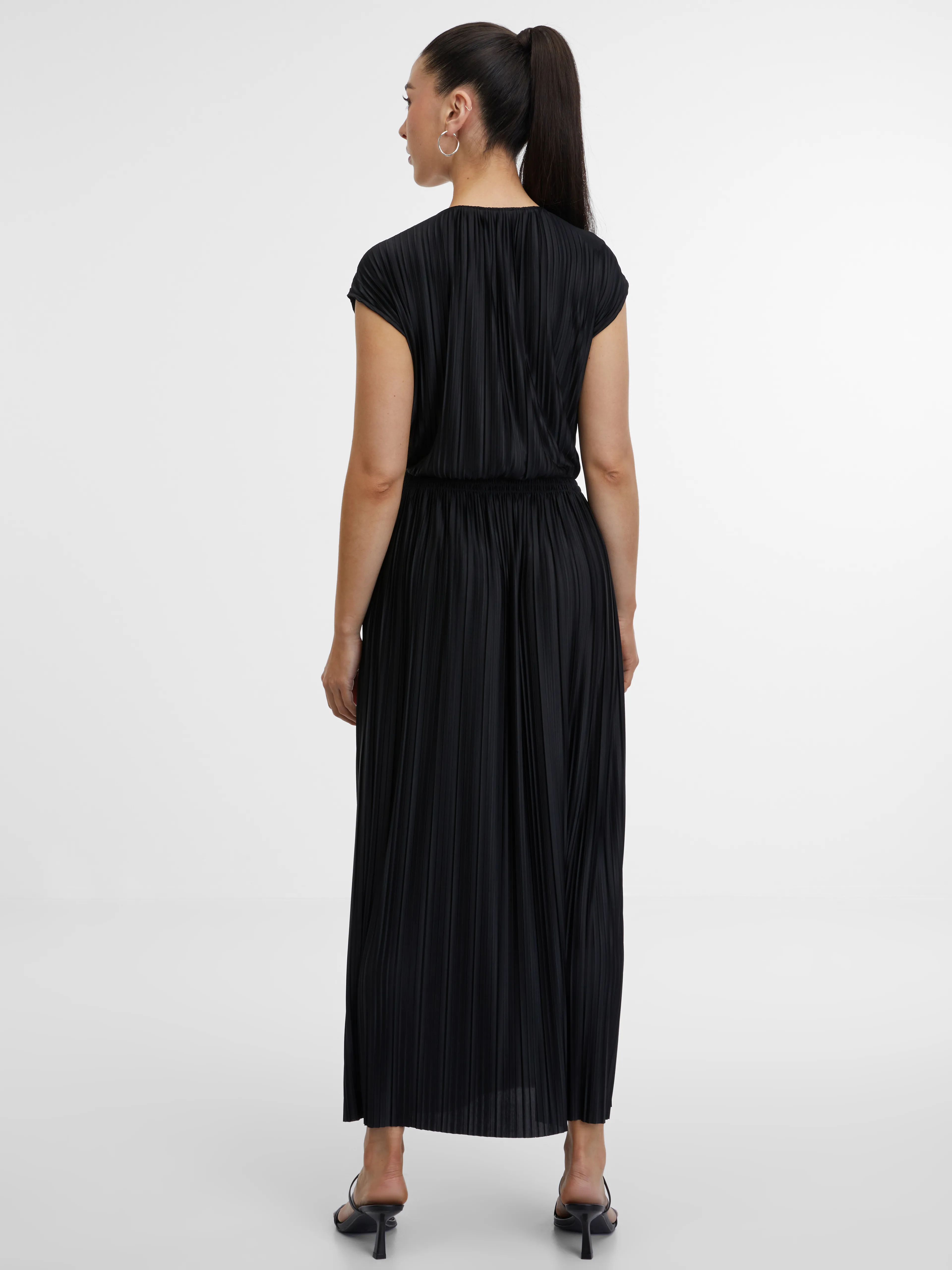 Schwarzes Damen-Midikleid ORSAY