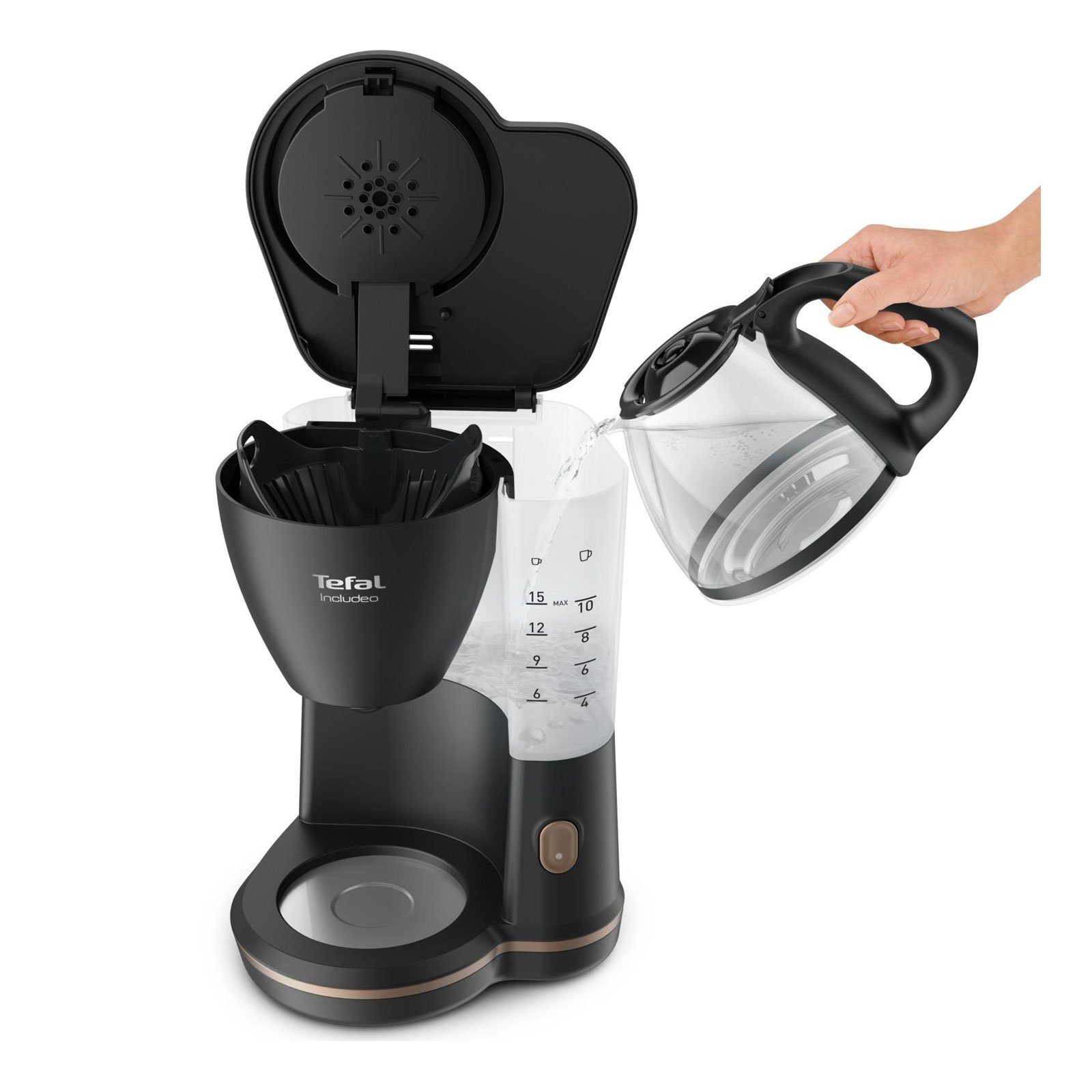 Tefal Filterkaffeemaschine CM5338 Includeo, 1.25 L