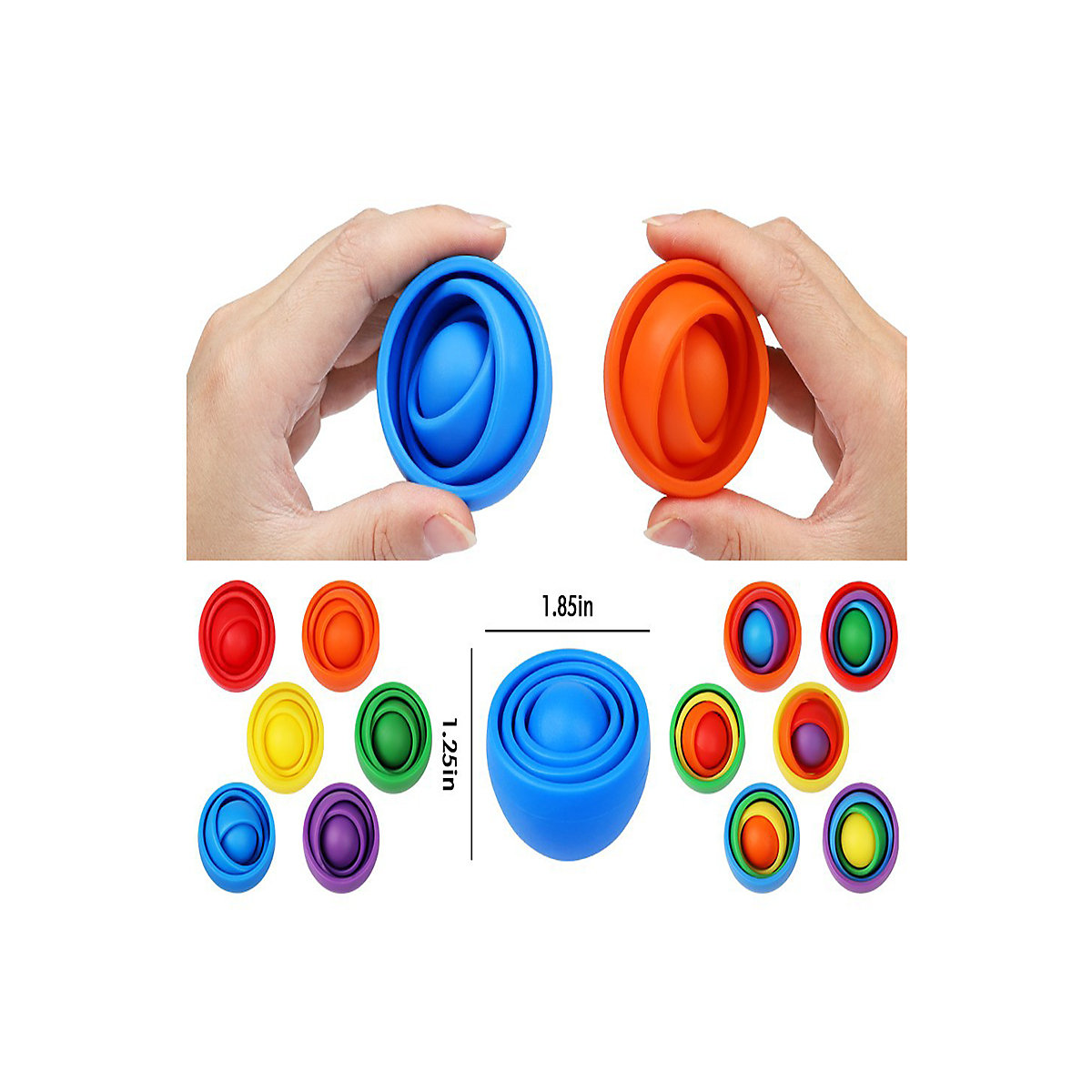 1pc Fingertip Gyro Spin Ball für Kinder 1pc Kreisel Dekompressionsspielzeug für Kinder