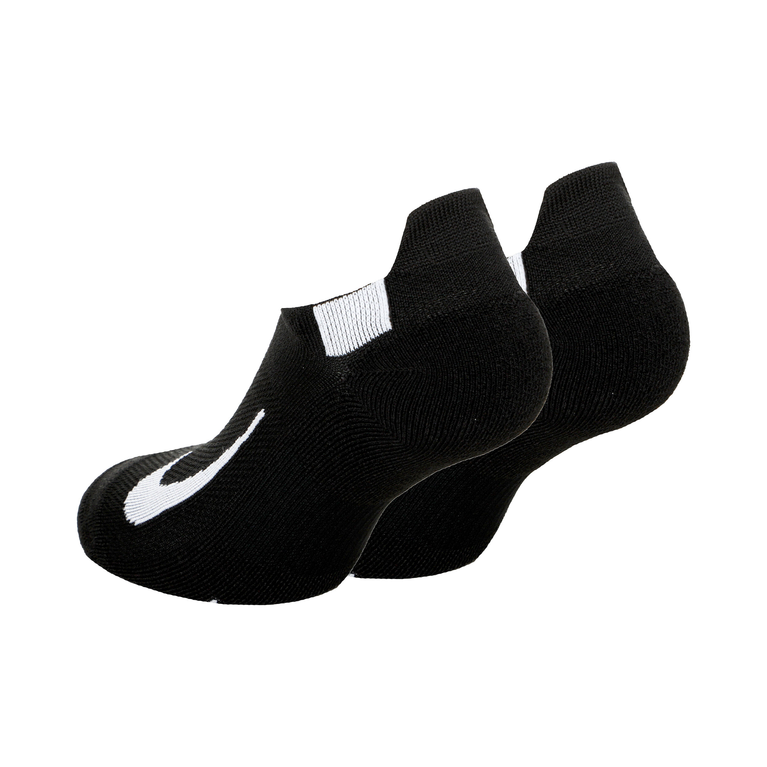 Multiplier Running No-Show Laufsocken 2er Pack - Schwarz, Weiß
