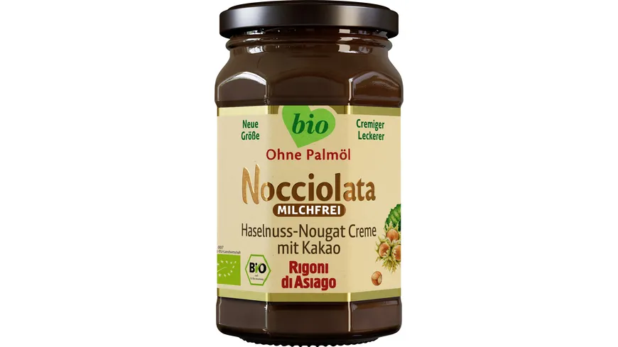 Nocciolata Bio Haselnuss-Nougat Creme mit Kakao 250 g