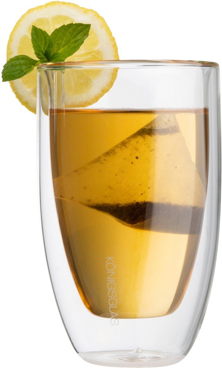 Königsglas Latte-Macchiato-Glas Latte Macchiato Glas 300 ml Cappuccino Gläser-Set doppelwandig, Kaffeetasse, 2/4er Glas Set Trinkglas Thermoglas Kaffee Teeglas Kaffeegläser Tasse