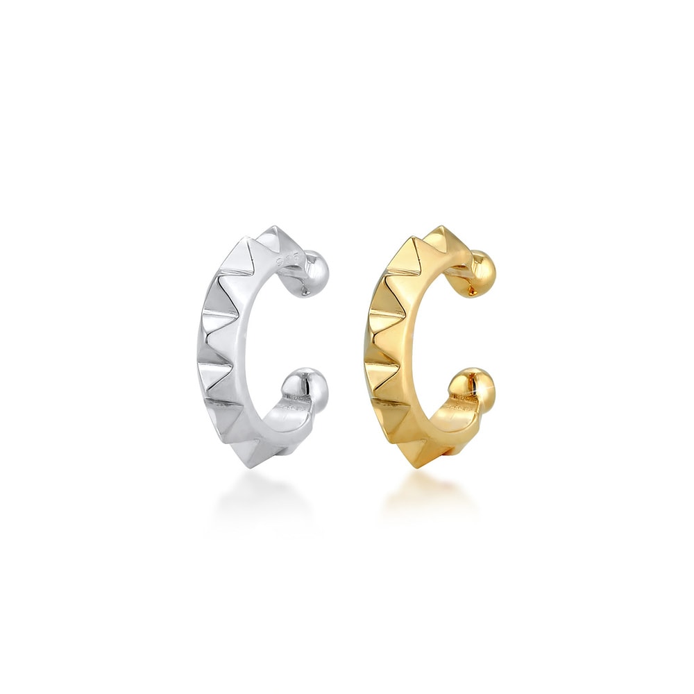 Elli Elli Boucles d'Oreilles Earcuff Set Basic Géo Boucles d'Oreille Femme - (925/1000 Boucles d'oreilles