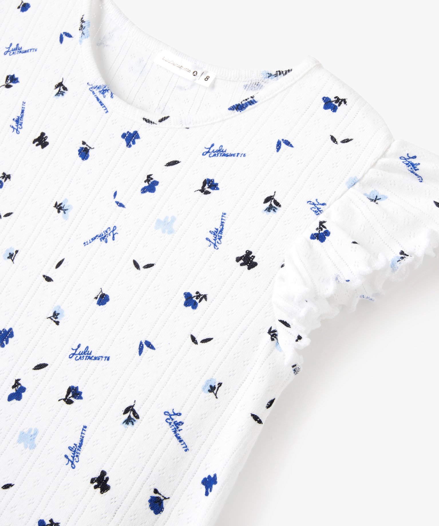 Chemise de nuit fille à motifs fleuris - LuluCastagnette imprime | GEMO