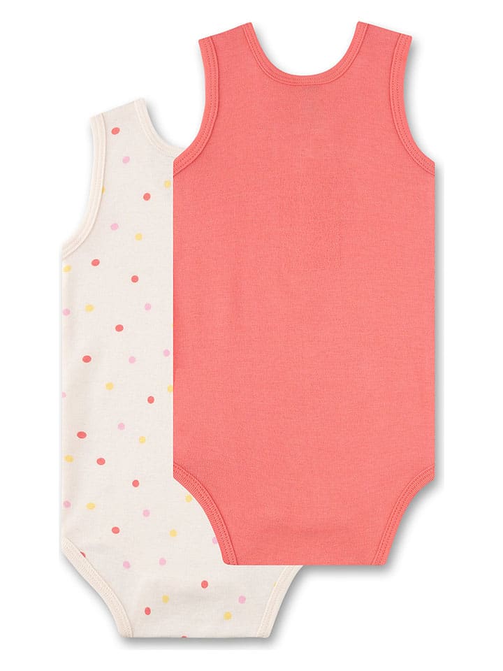 Sanetta 2er-Set: Bodys in Pink/ Weiß günstig kaufen