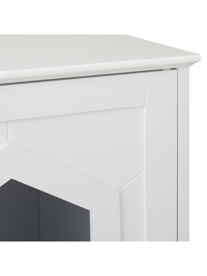 relaxdays Katzenschrank in Weiß - (B)48 x (H)52 x (T)53 günstig kaufen onesize