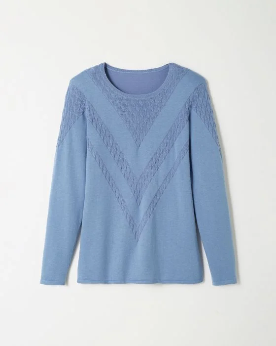 Pull maille fantaisie chaud Thermolactyl