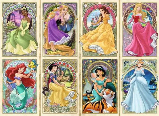 Puzzle 1000 Teile - Princesses Art Nouveau