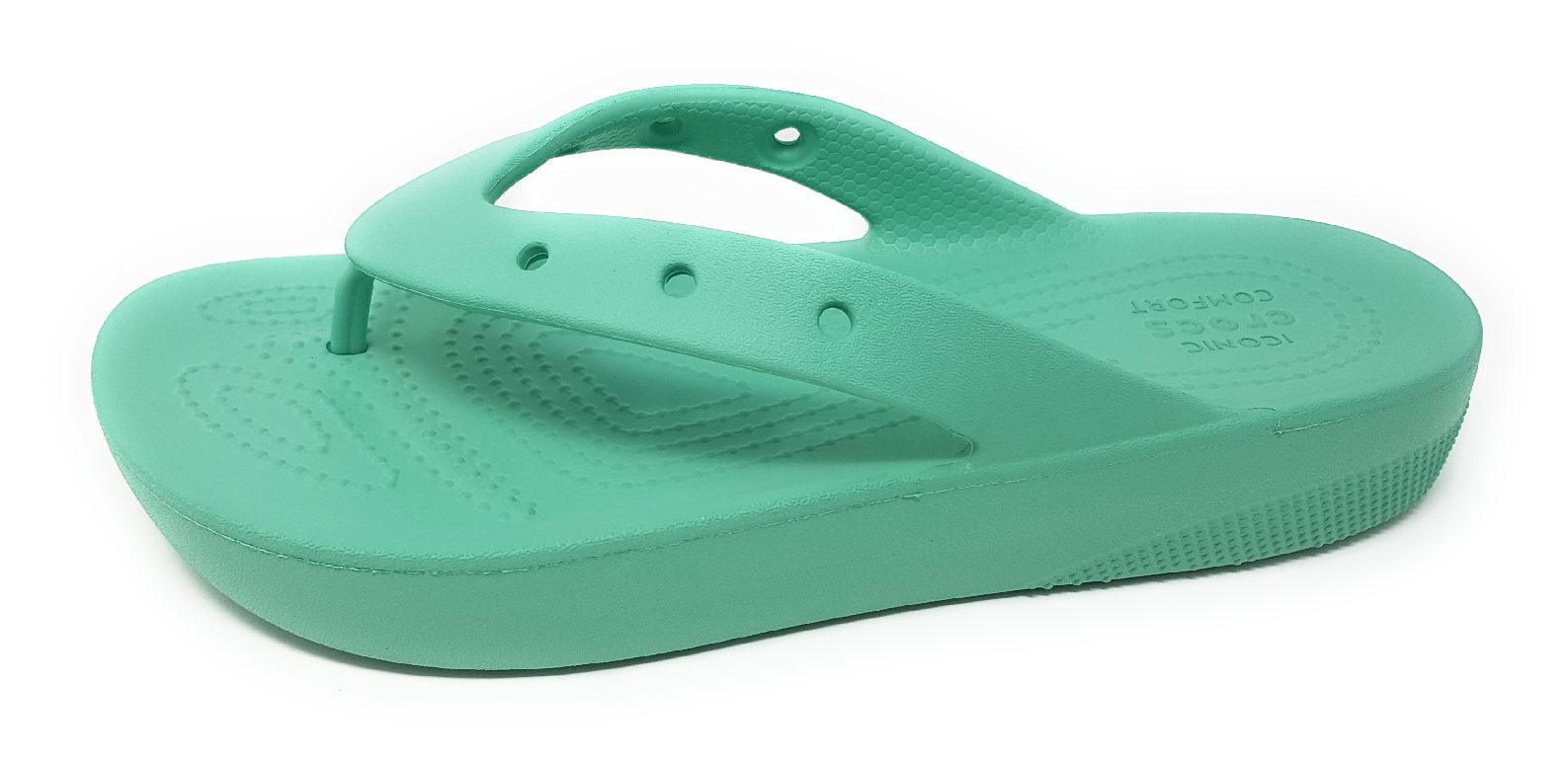 Crocs classic platif. flip 207714 Türkis bug pistazie