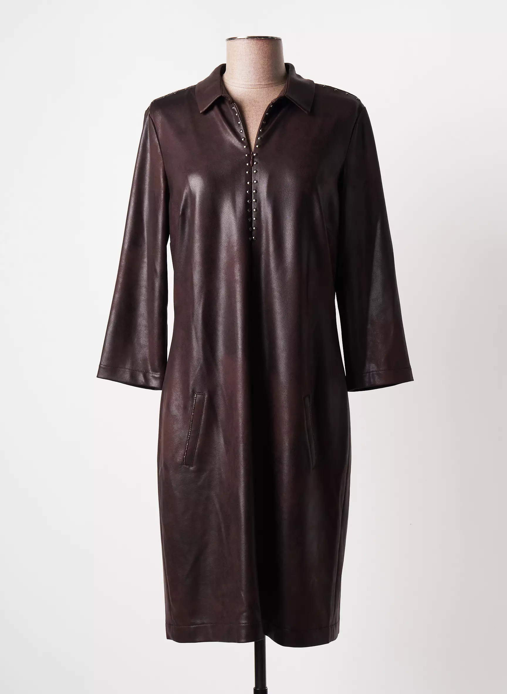 Eva Kayan Robes Mi Longues Femme couleur marron