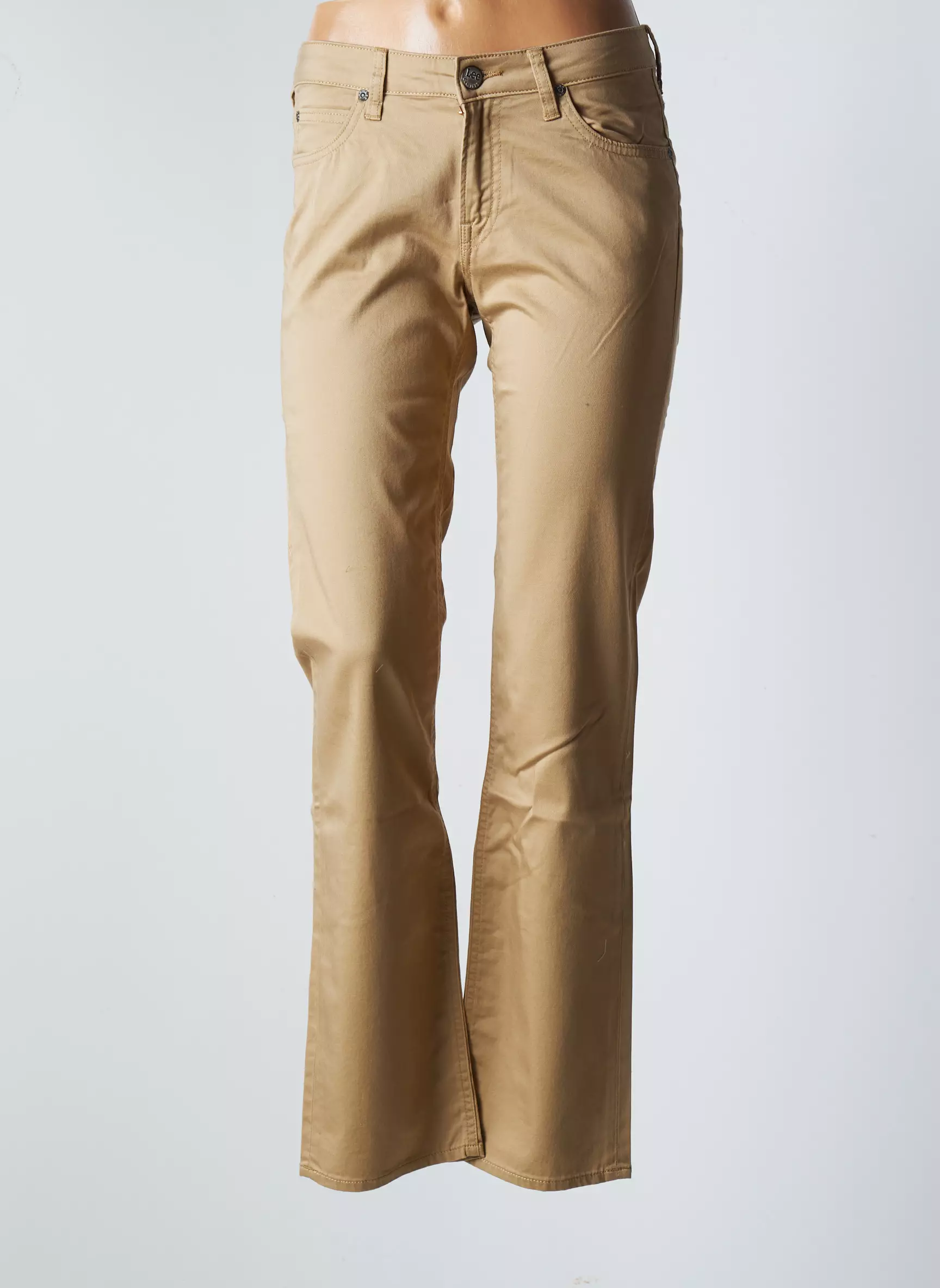 Lee Pantalons Slim Femme couleur marron