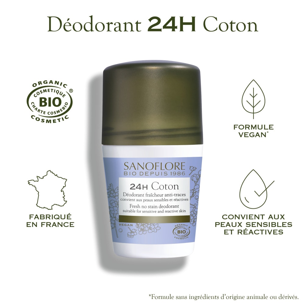 Sanoflore Deodorants Lot 2 Déodorant bio efficace 24h