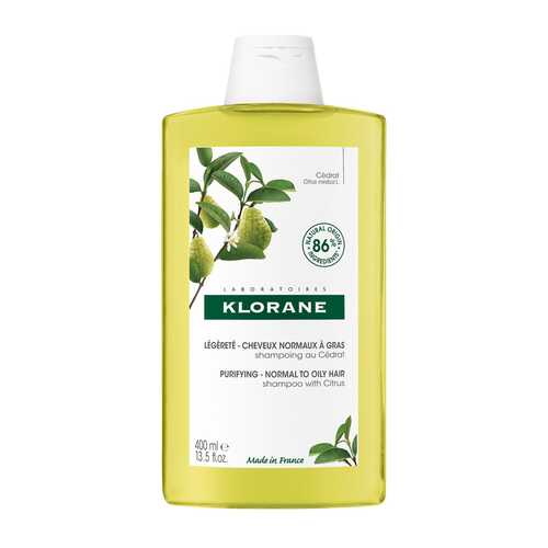Klorane valomasis šampūnas su citrusiniais vaisiais 400 ml