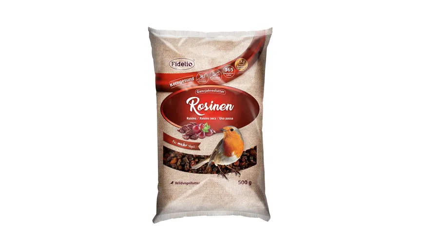 Fidelio Wildvogelfutter Rosinen 500 g 500 g
