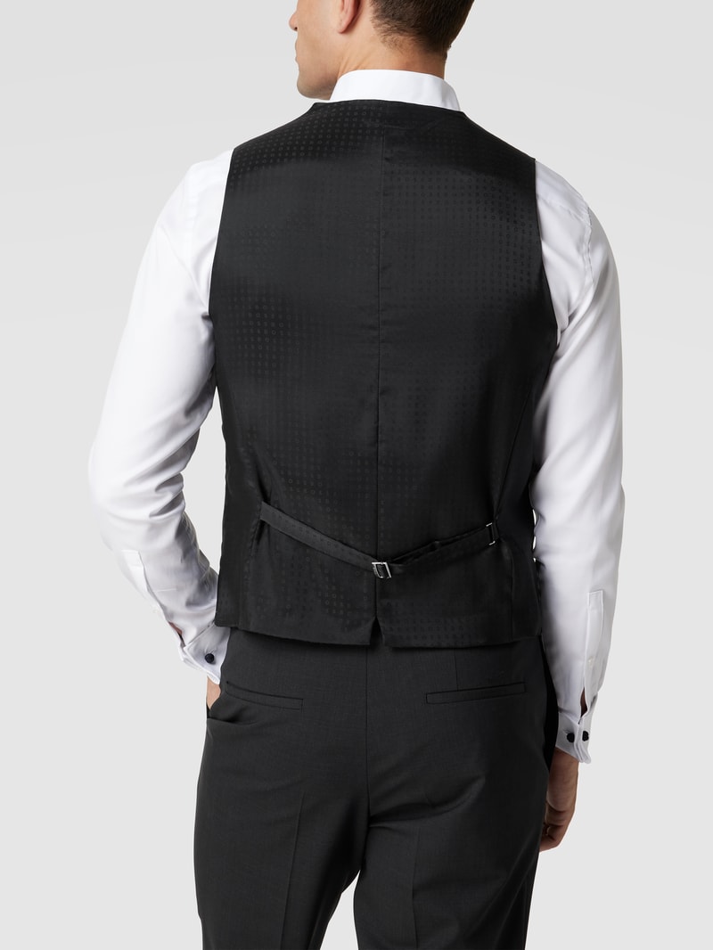 Weste mit Paspeltaschen Modell 'Huge Vest' in anthrazit