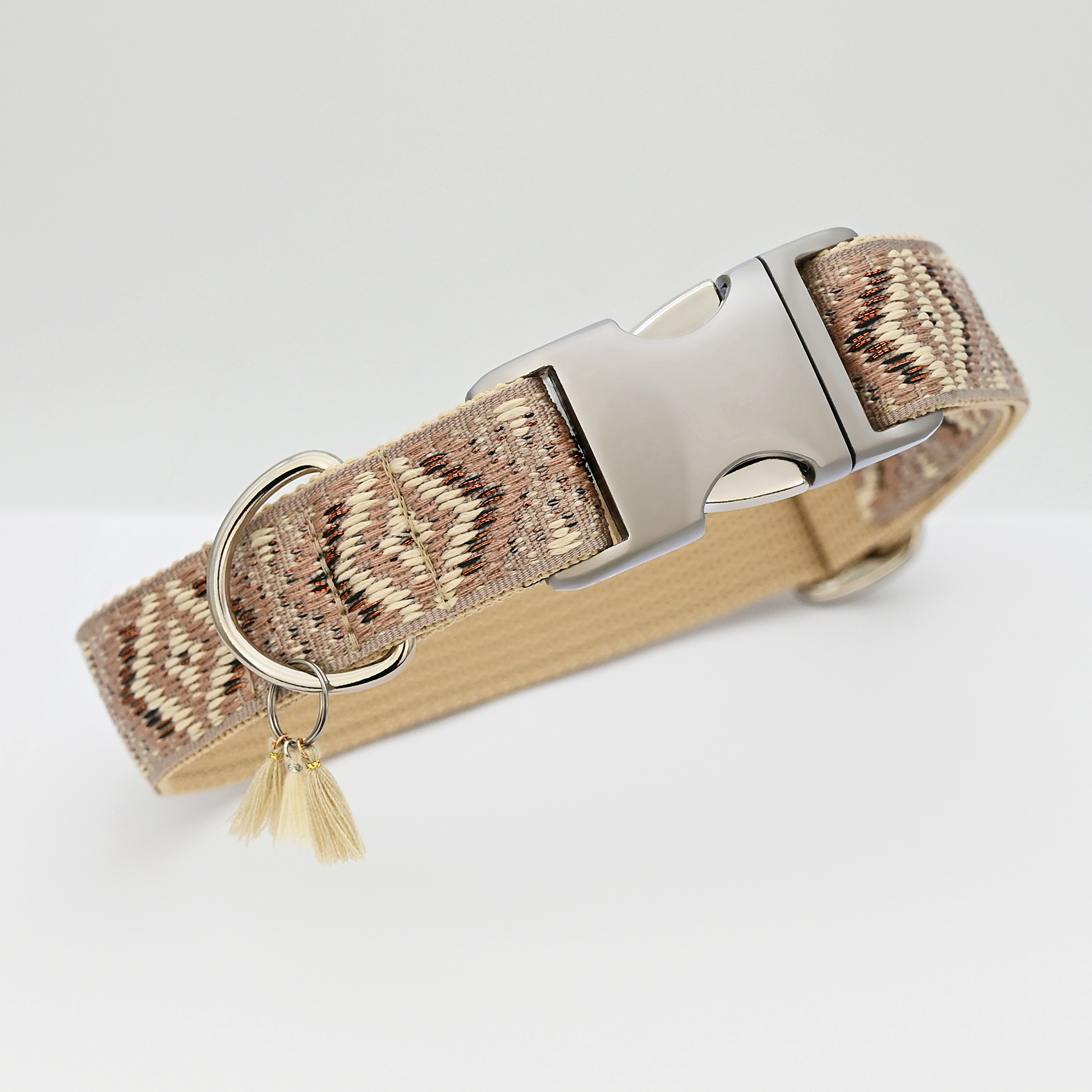THE DOG IDEA Hundehalsbänder THE DOG IDEA Boho-Chic Halsband Nude XS