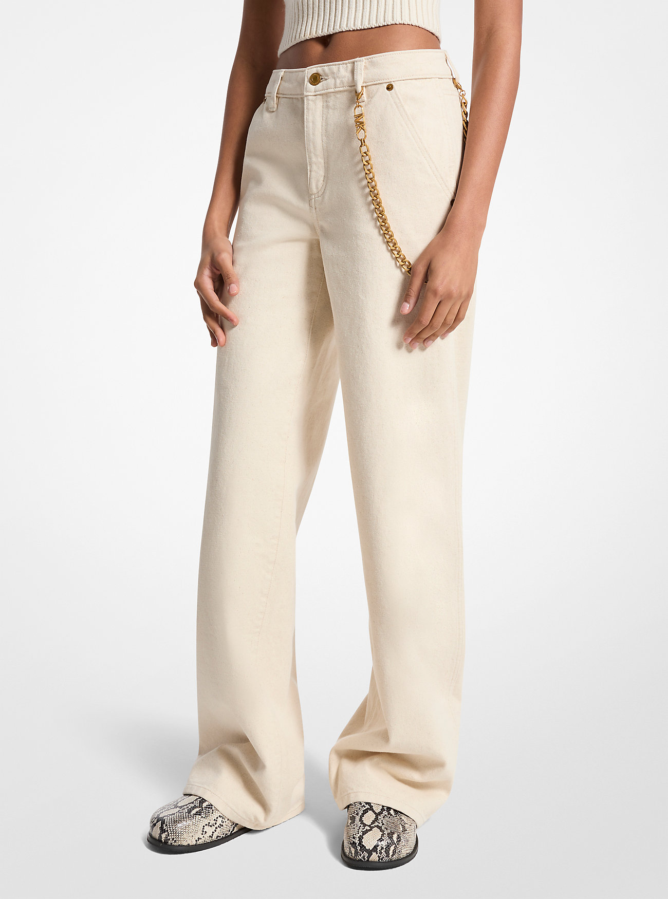 Avslappede jeans med vide ben – NATRINSWSH